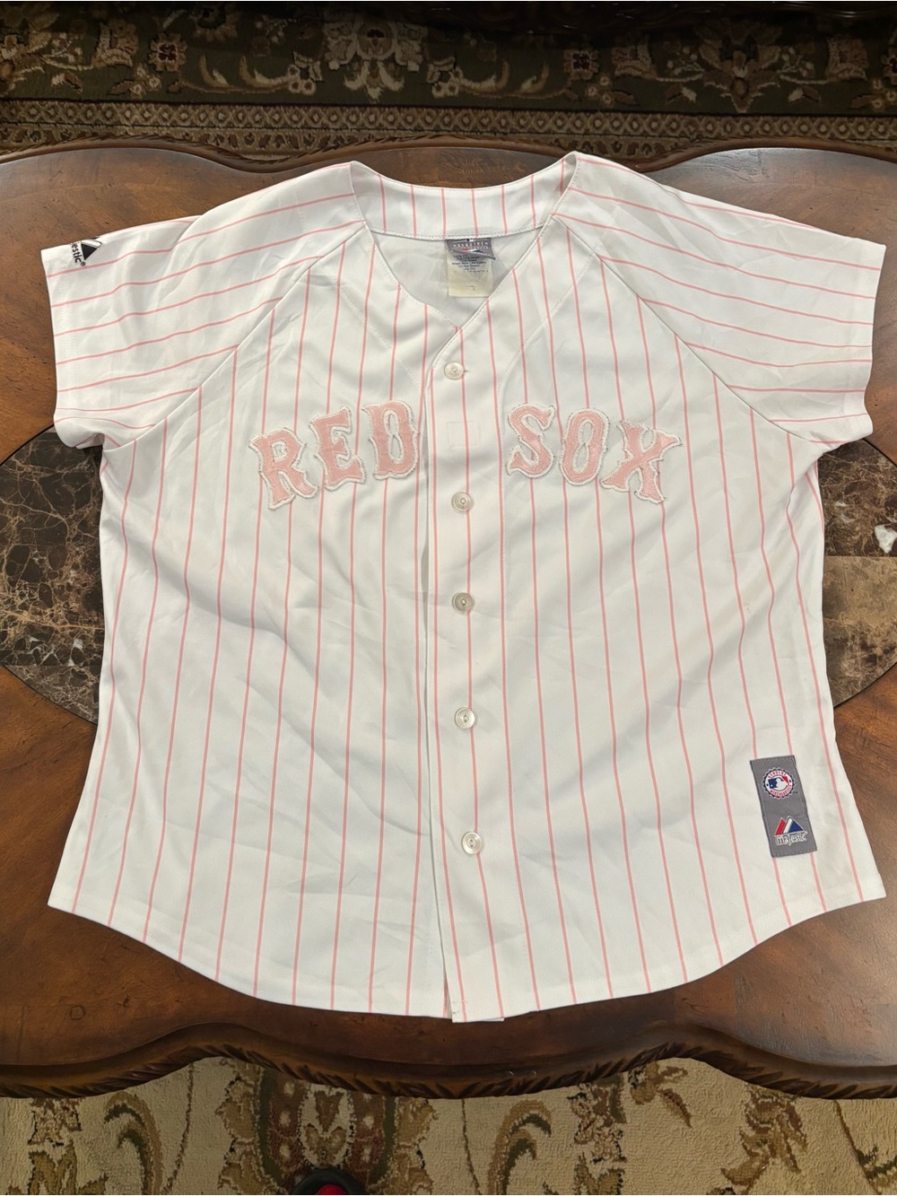 Women’s Boston Red Sox Majestic Athletic Baseball Jersey Size XL